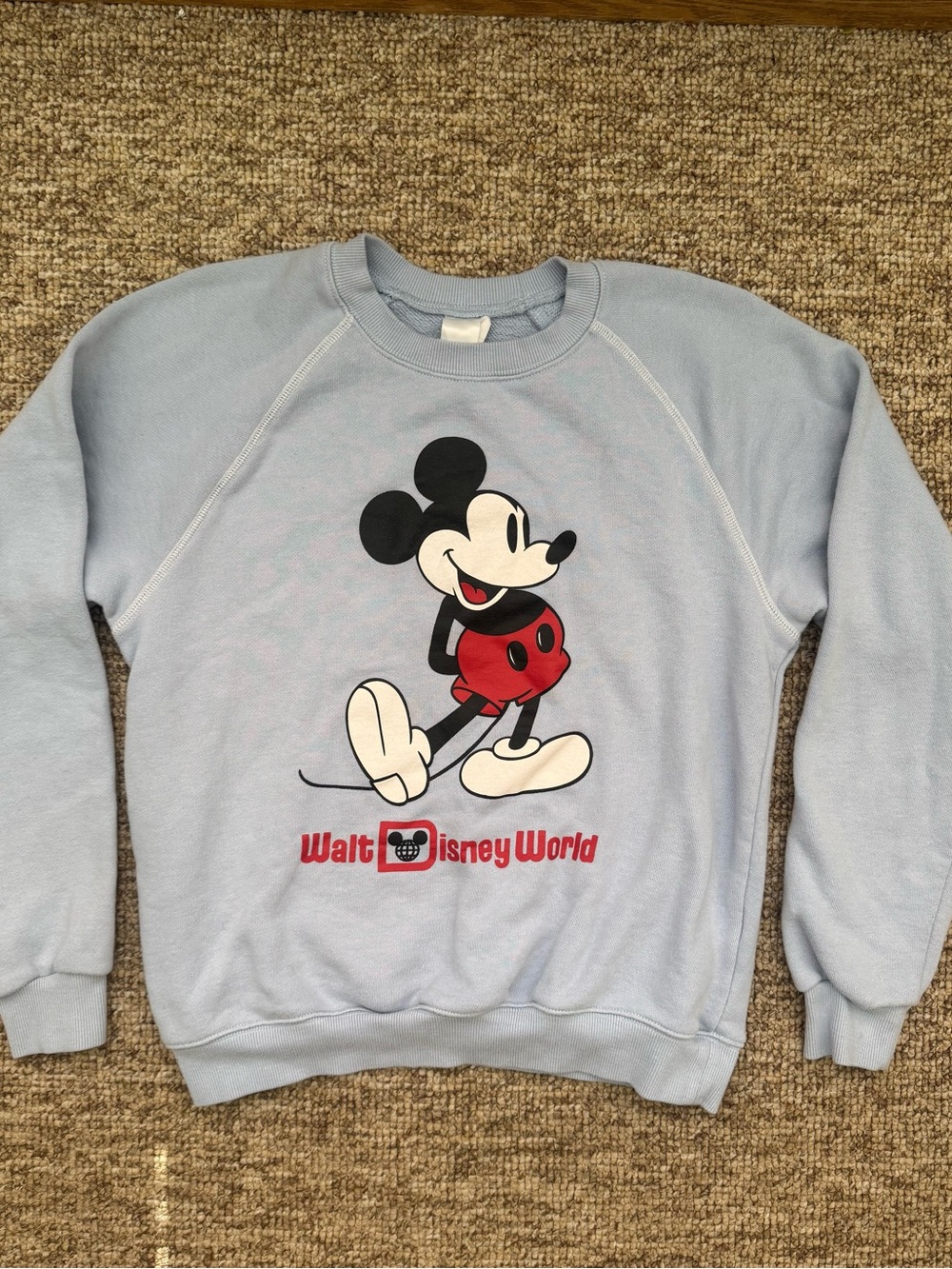 Disney Light Blue Mickey Sweatshirt S